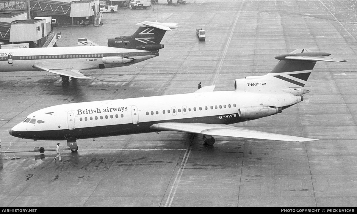 Aircraft Photo of G-AVFE | Hawker Siddeley HS-121 Trident 2E | British Airways | AirHistory.net #320786