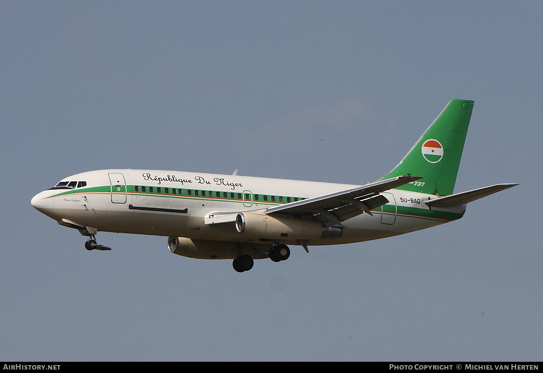 Aircraft Photo of 5U-BAG | Boeing 737-2N9C/Adv | Niger - Government | AirHistory.net #320794