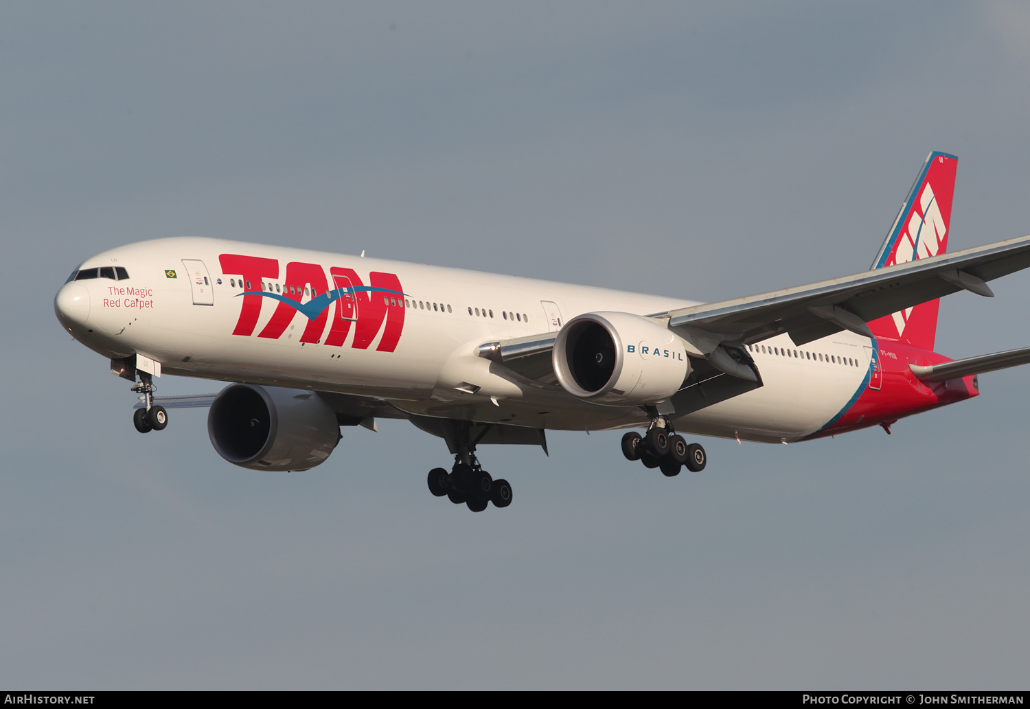 Aircraft Photo of PT-MUI | Boeing 777-32W/ER | TAM Linhas Aéreas | AirHistory.net #320824