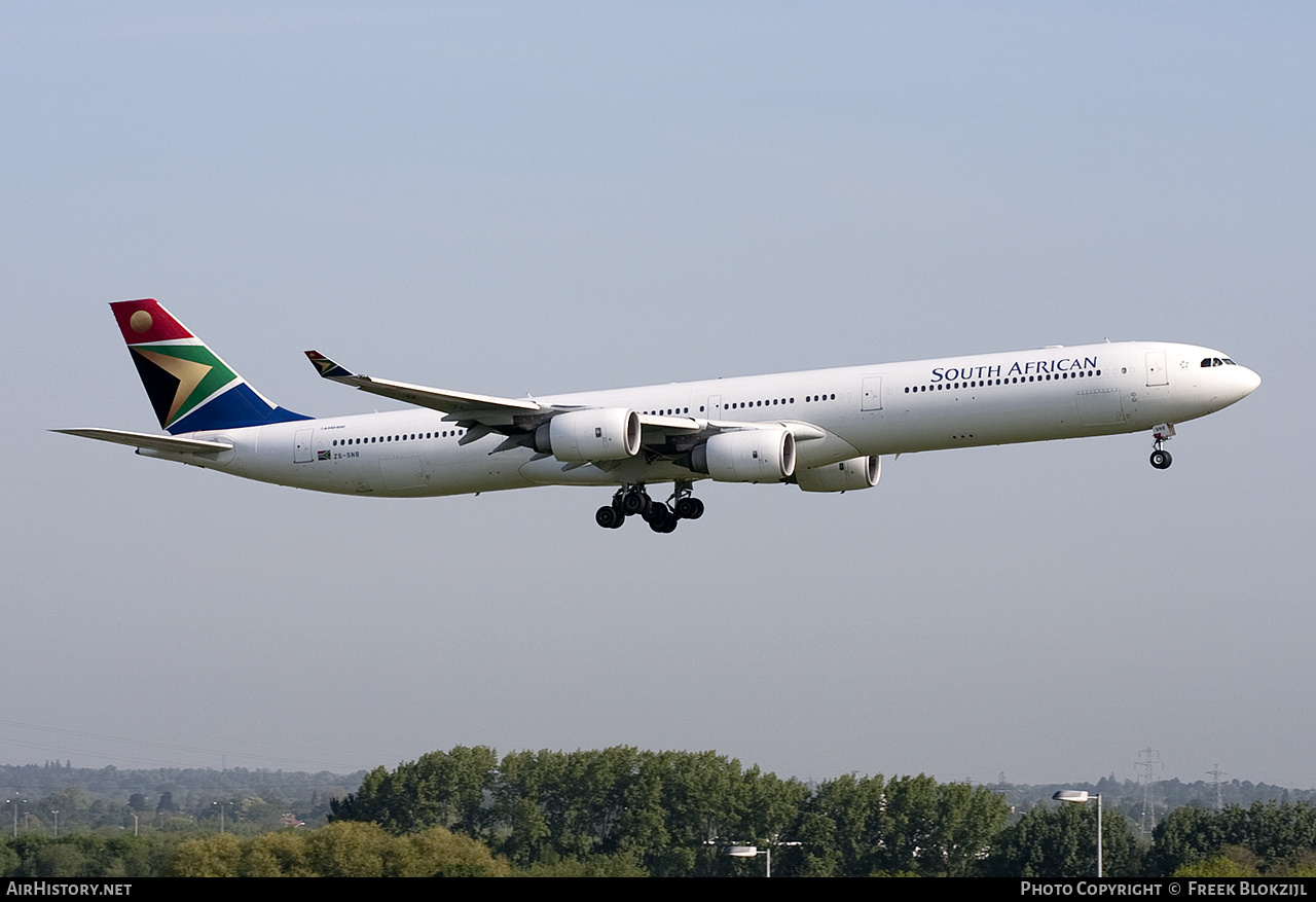 Aircraft Photo of ZS-SNB | Airbus A340-642 | South African Airways | AirHistory.net #320826