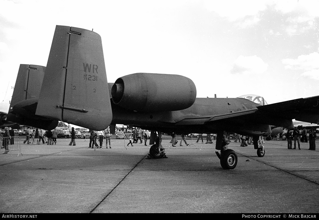 Aircraft Photo of 77-0231 | Fairchild A-10A Thunderbolt II | USA - Air Force | AirHistory.net #320829