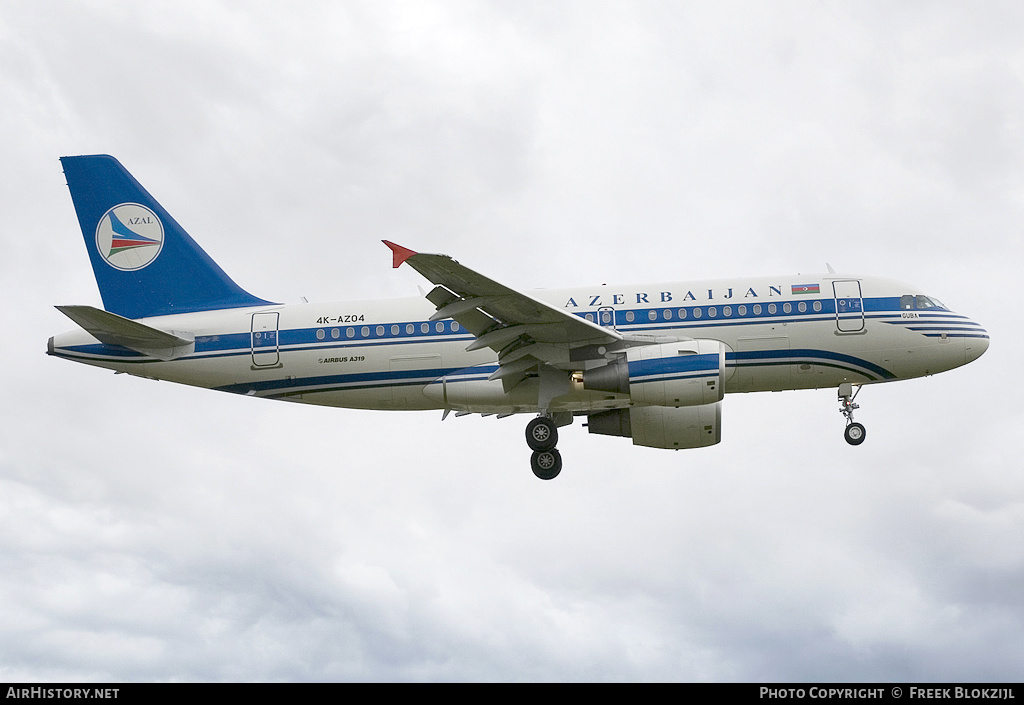 Aircraft Photo of 4K-AZ04 | Airbus A319-111 | Azerbaijan Airlines - AZAL - AHY | AirHistory.net #320871