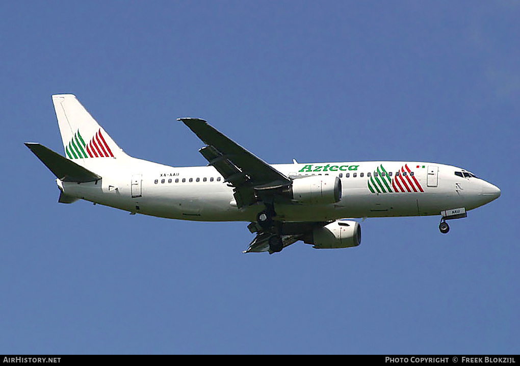 Aircraft Photo of XA-AAU | Boeing 737-3K9 | Líneas Aéreas Azteca | AirHistory.net #320876