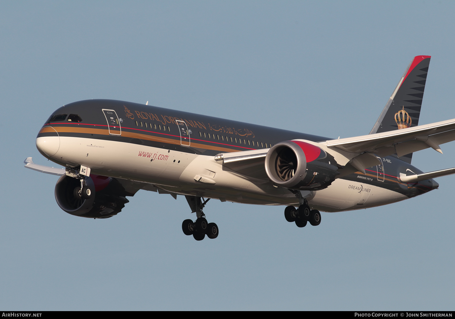 Aircraft Photo of JY-BAC | Boeing 787-8 Dreamliner | Royal Jordanian Airlines | AirHistory.net #320915