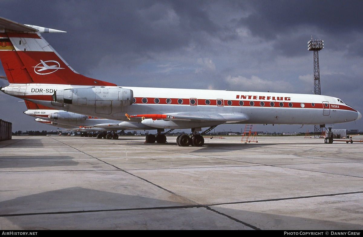 Aircraft Photo of DDR-SDH | Tupolev Tu-134AK | Interflug | AirHistory.net #320928