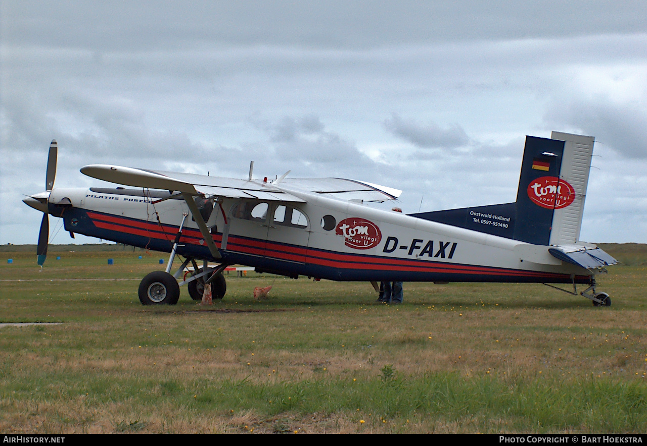 Aircraft Photo of D-FAXI | Pilatus PC-6/B2-H4 Turbo Porter | Vliegbedrijf Tom van der Meulen | AirHistory.net #320962