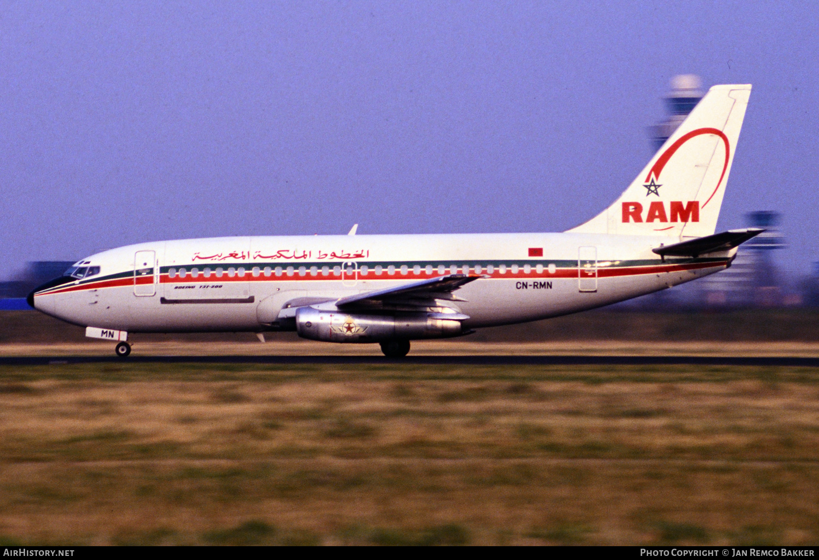 Aircraft Photo of CN-RMN | Boeing 737-2B6C/Adv | Royal Air Maroc - RAM | AirHistory.net #321157