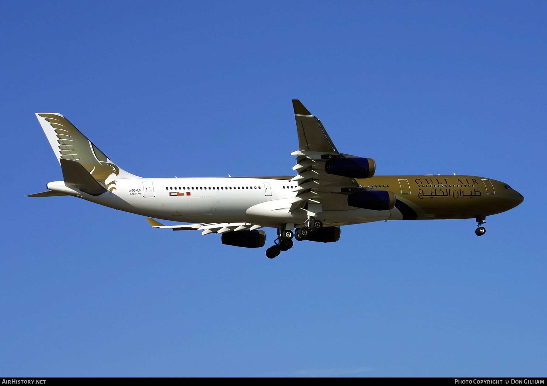 Aircraft Photo of A4O-LH | Airbus A340-312 | Gulf Air | AirHistory.net #321204