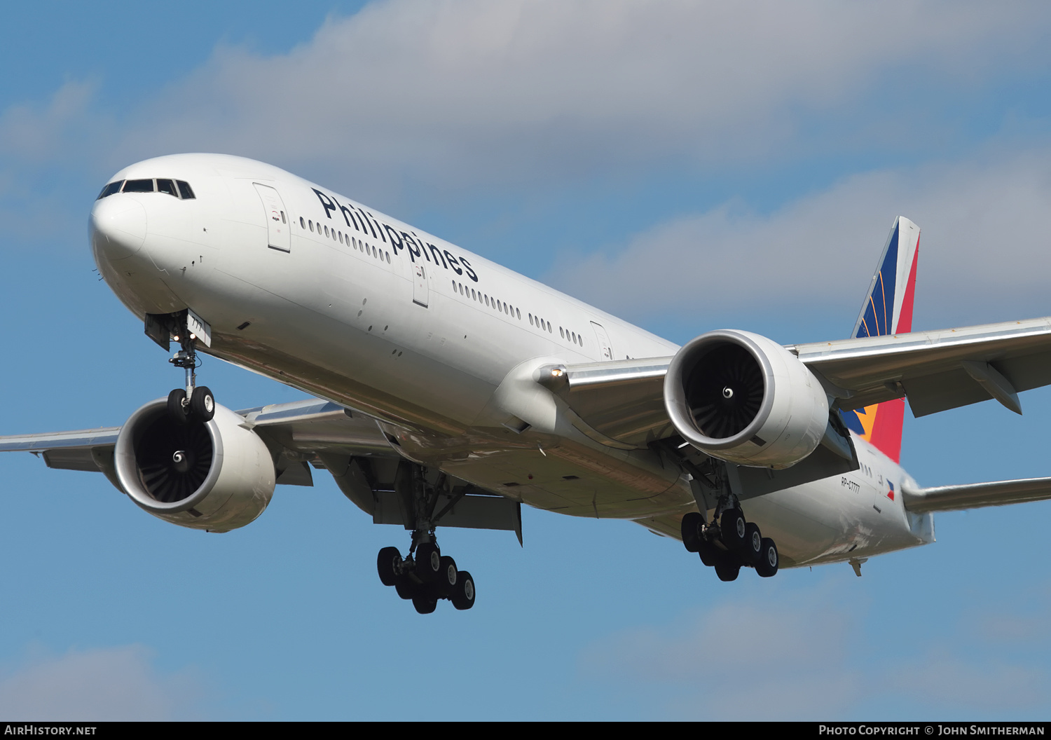 Aircraft Photo of RP-C7777 | Boeing 777-36N/ER | Philippine Airlines | AirHistory.net #321205