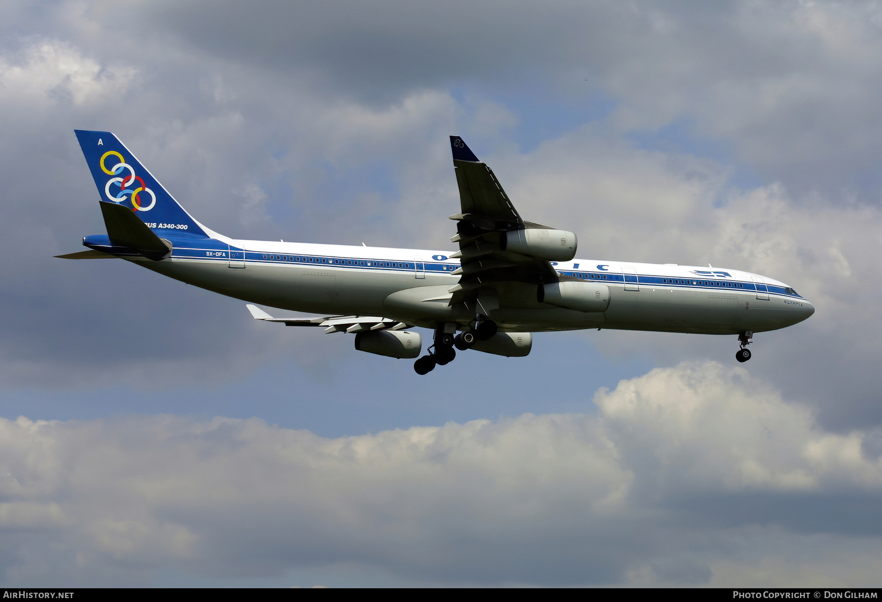 Aircraft Photo of SX-DFA | Airbus A340-313 | Olympic | AirHistory.net #321216
