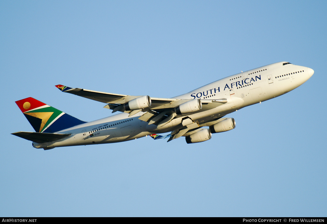 Aircraft Photo of ZS-SAY | Boeing 747-444 | South African Airways | AirHistory.net #321241