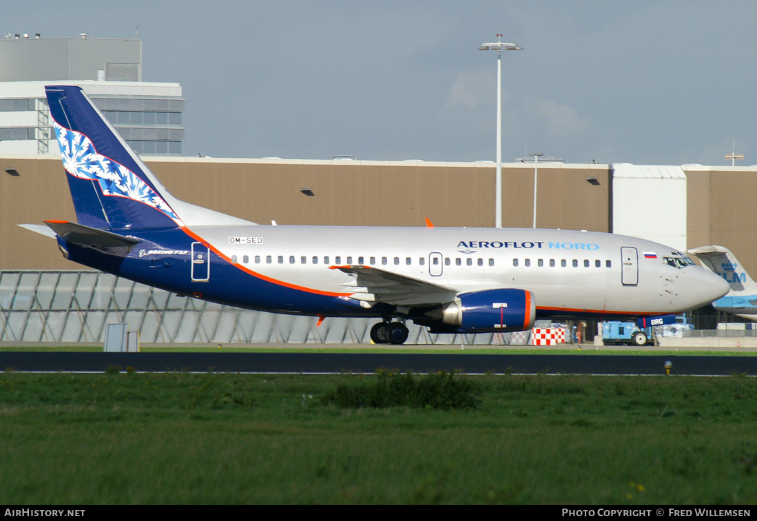 Aircraft Photo of OM-SED | Boeing 737-53C | Aeroflot Nord | AirHistory.net #321254
