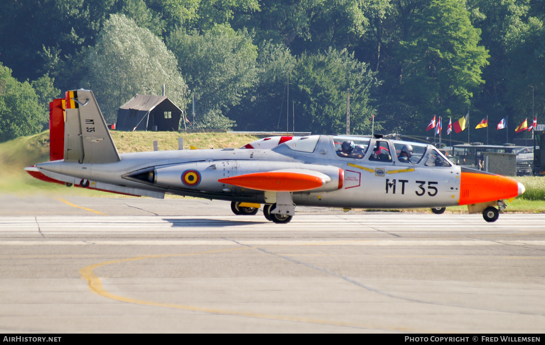 Aircraft Photo of MT-35 | Fouga CM-170R Magister | Belgium - Air Force | AirHistory.net #321278