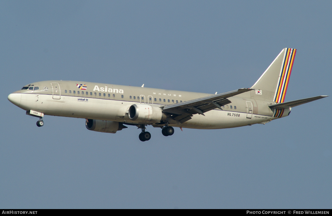 Aircraft Photo of HL7508 | Boeing 737-48E | Asiana Airlines | AirHistory.net #321279