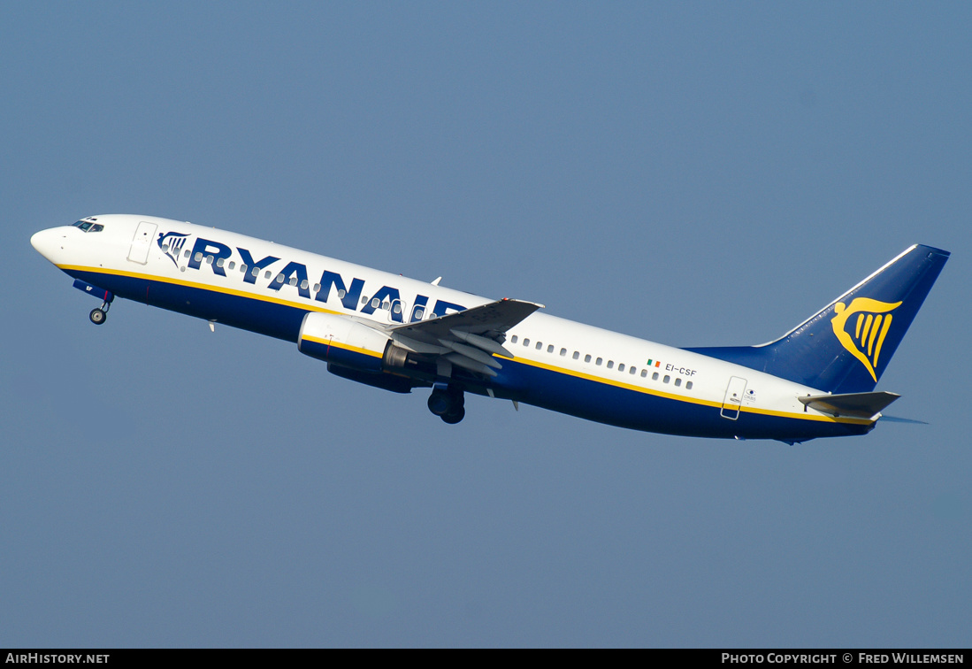 Aircraft Photo of EI-CSF | Boeing 737-8AS | Ryanair | AirHistory.net #321282