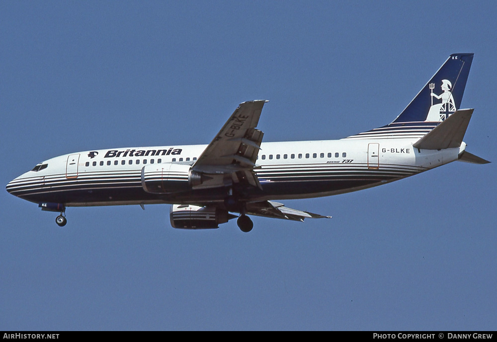 Aircraft Photo of G-BLKE | Boeing 737-3T5 | Britannia Airways | AirHistory.net #321355