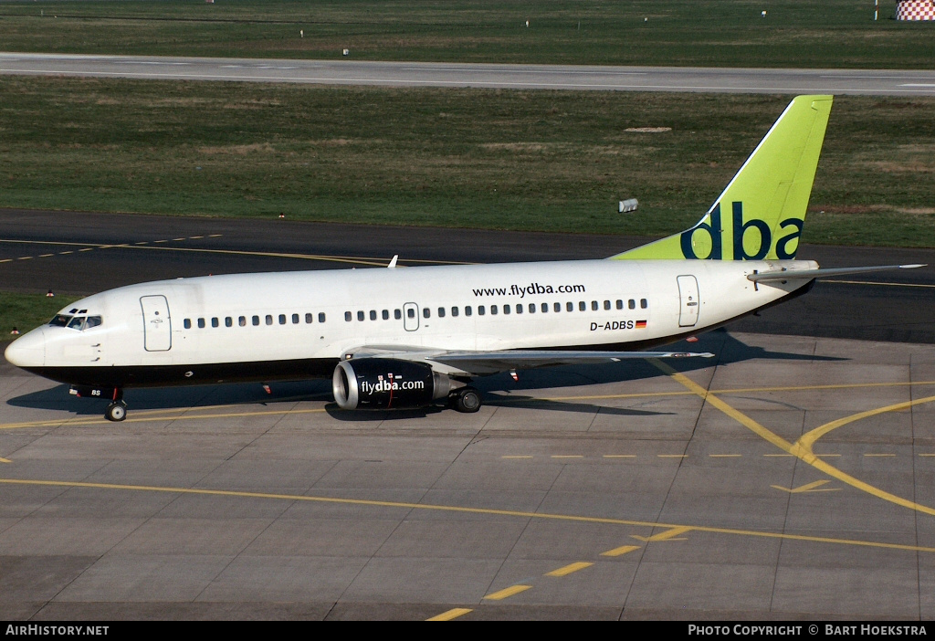 Aircraft Photo of D-ADBS | Boeing 737-31S | DBA - Deutsche BA | AirHistory.net #321384