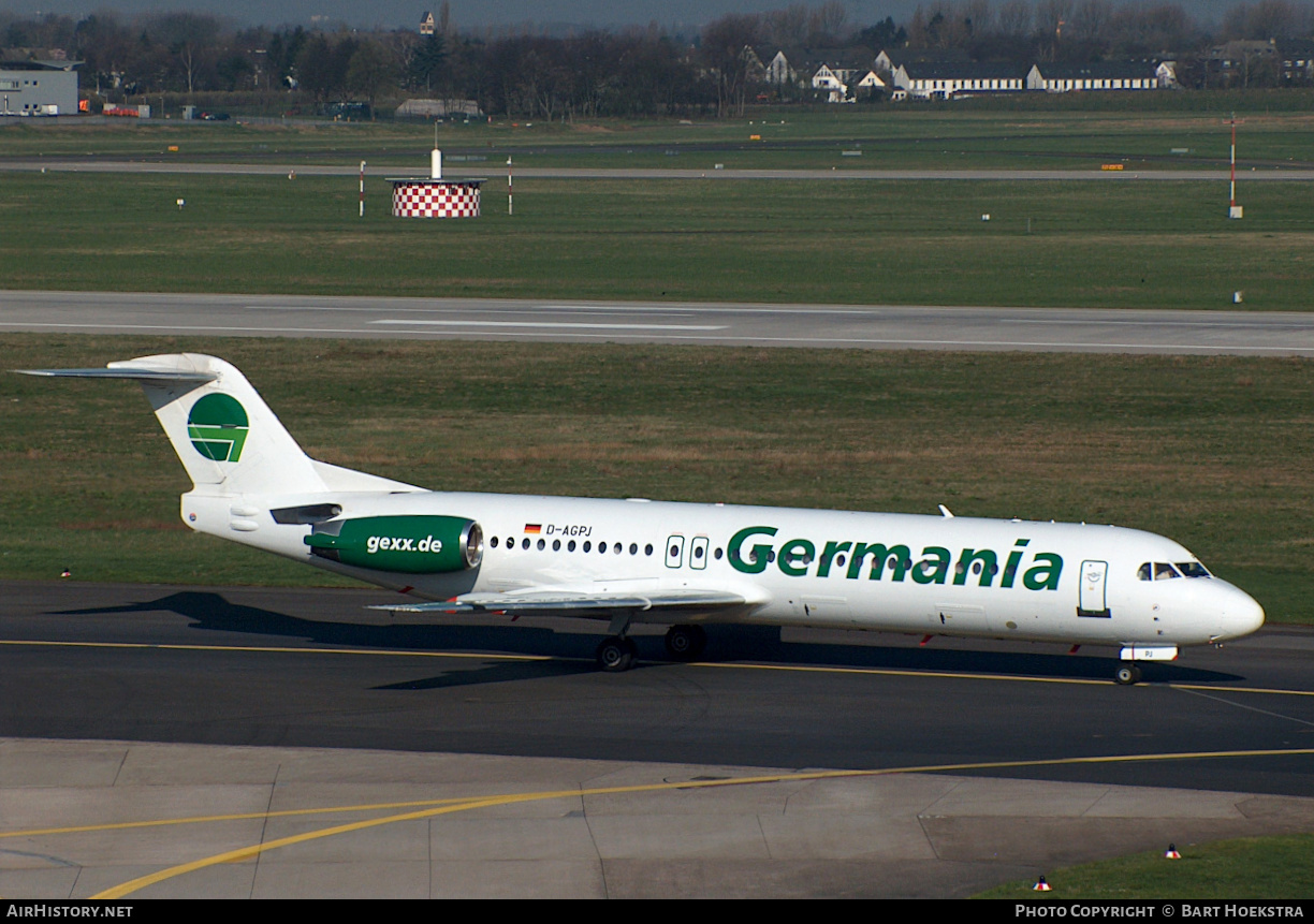 Aircraft Photo of D-AGPJ | Fokker 100 (F28-0100) | Germania | AirHistory.net #321386