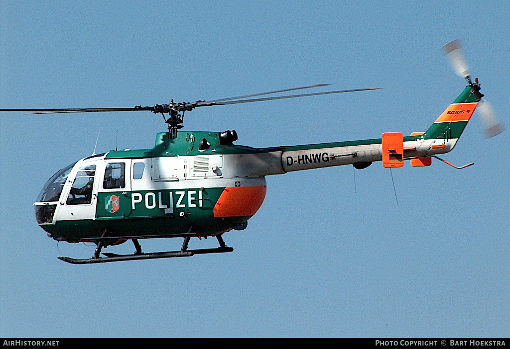 Aircraft Photo of D-HNWG | MBB BO-105CBS-4 | Polizei Nordrhein-Westfalen | AirHistory.net #321388