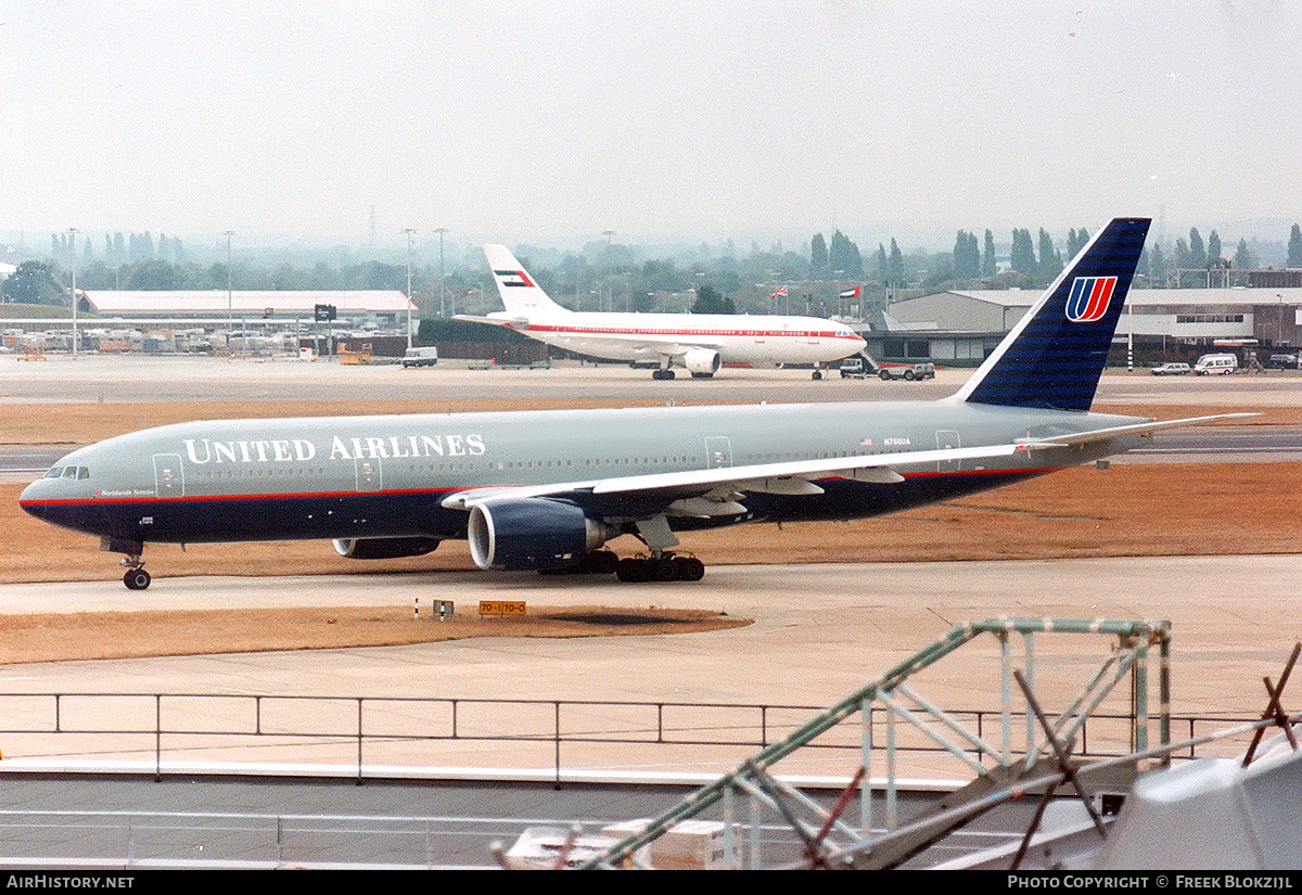 Aircraft Photo of N768UA | Boeing 777-222 | United Airlines | AirHistory.net #321479