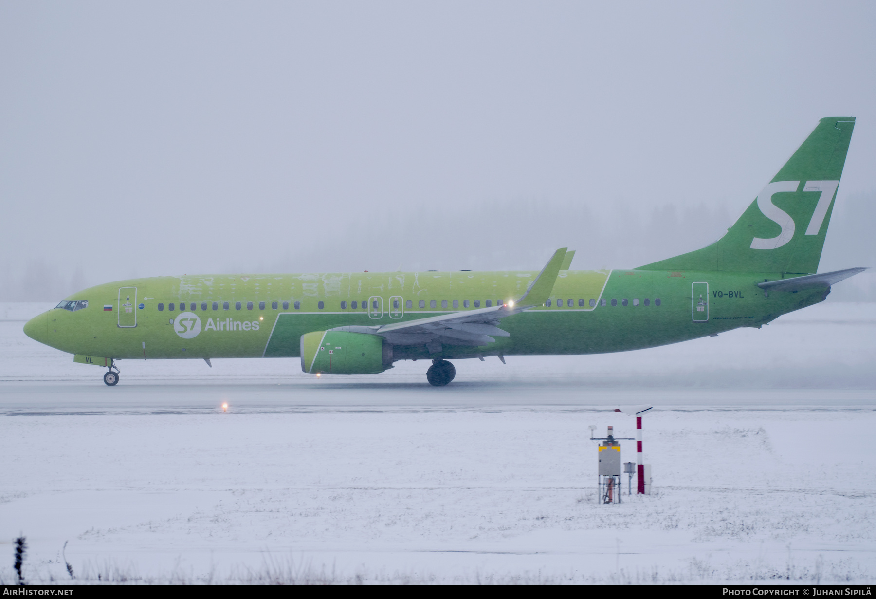 Aircraft Photo of VQ-BVL | Boeing 737-8GJ | S7 Airlines | AirHistory.net #321486