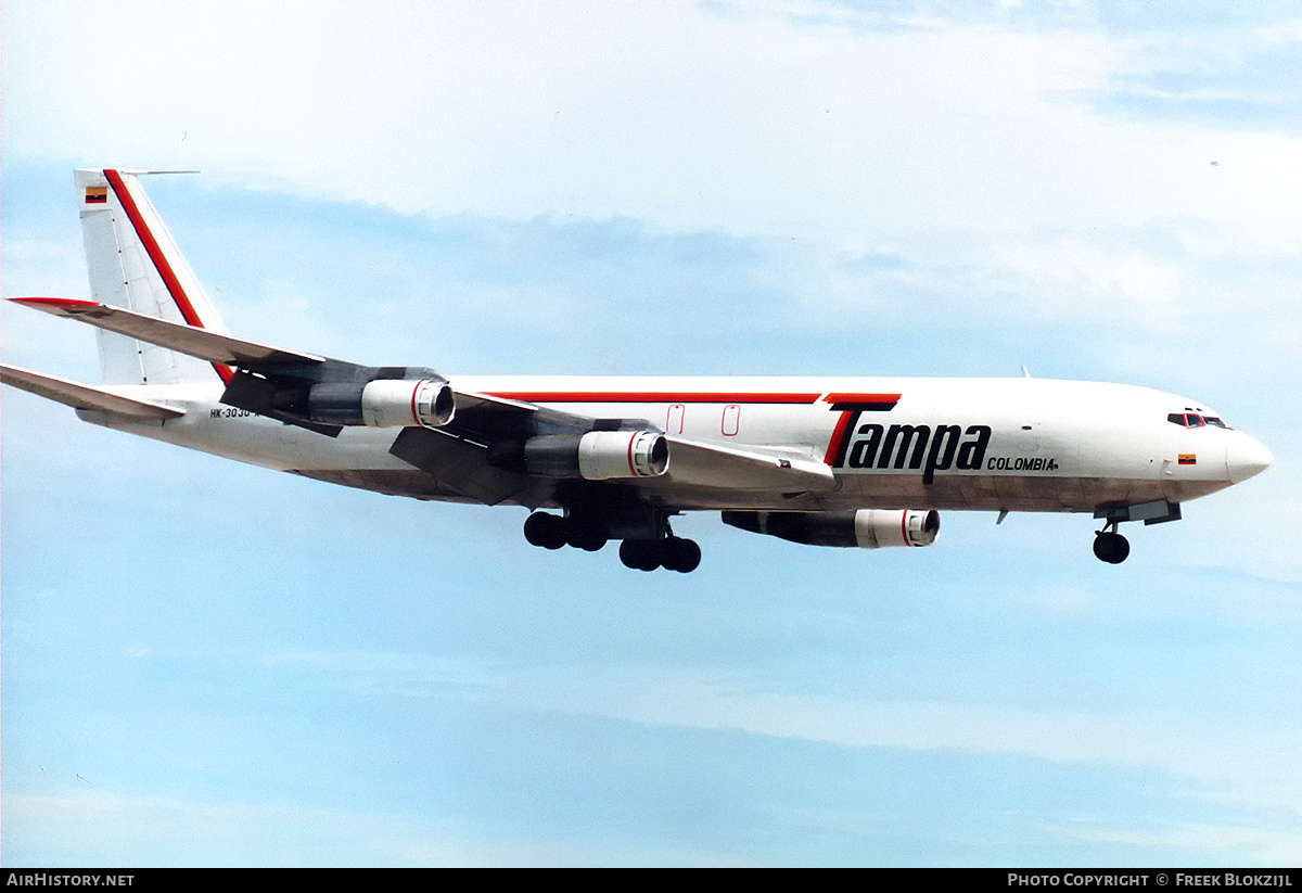 Aircraft Photo of HK-3030X | Boeing 707-338C | TAMPA - Transportes Aéreos Mercantiles Panamericanos | AirHistory.net #321493