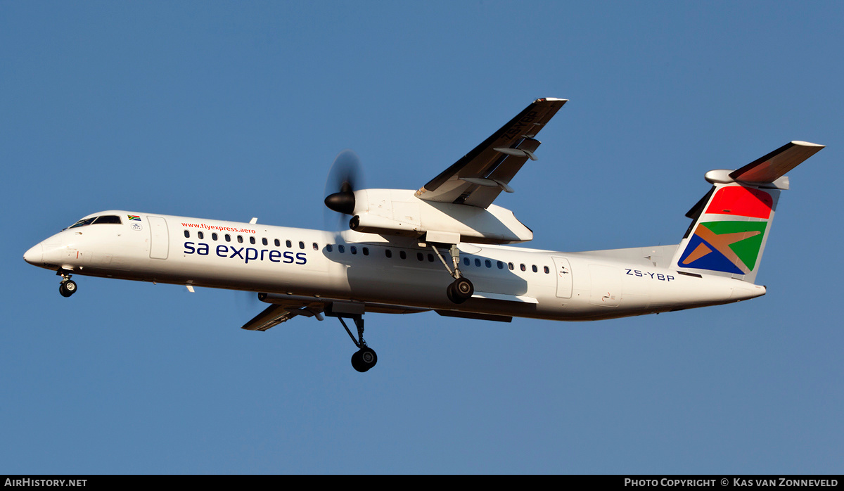 Aircraft Photo of ZS-YBP | Bombardier DHC-8-402 Dash 8 | South African Express Airways - SA Express | AirHistory.net #321499