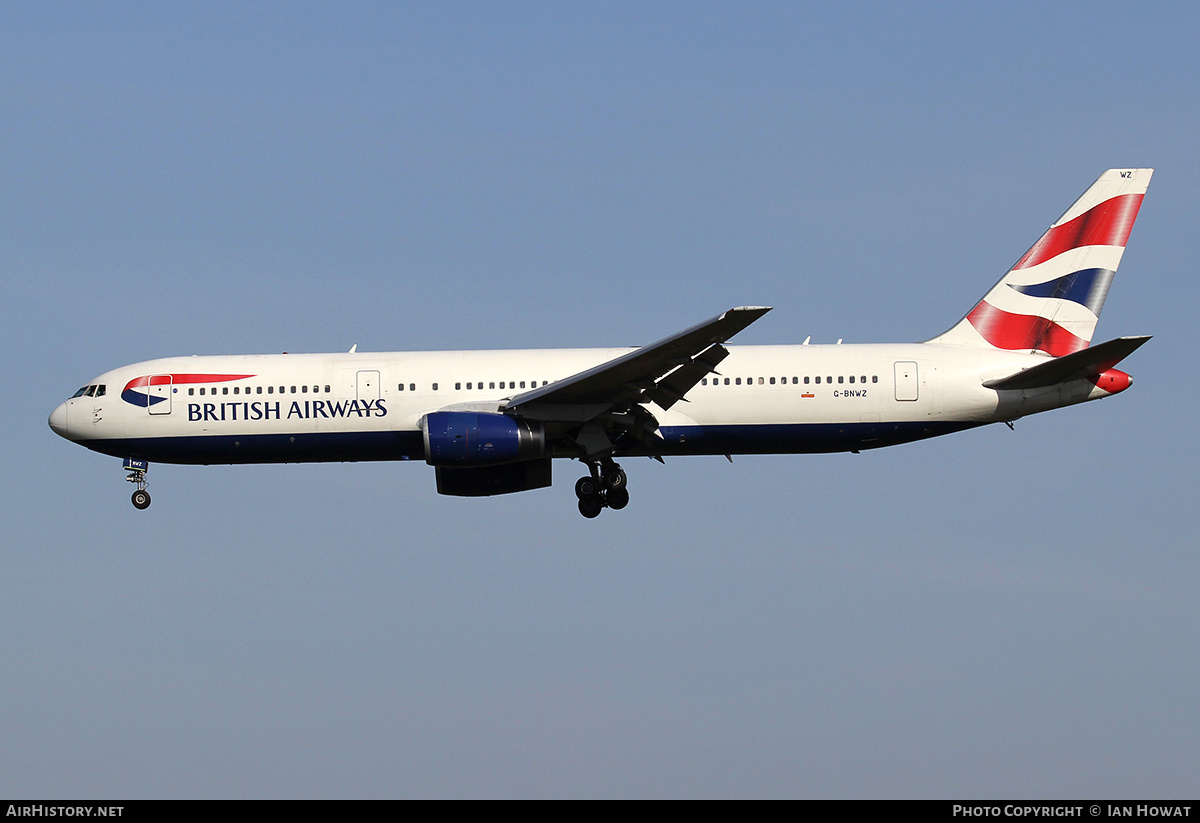 Aircraft Photo of G-BNWZ | Boeing 767-336/ER | British Airways | AirHistory.net #321516