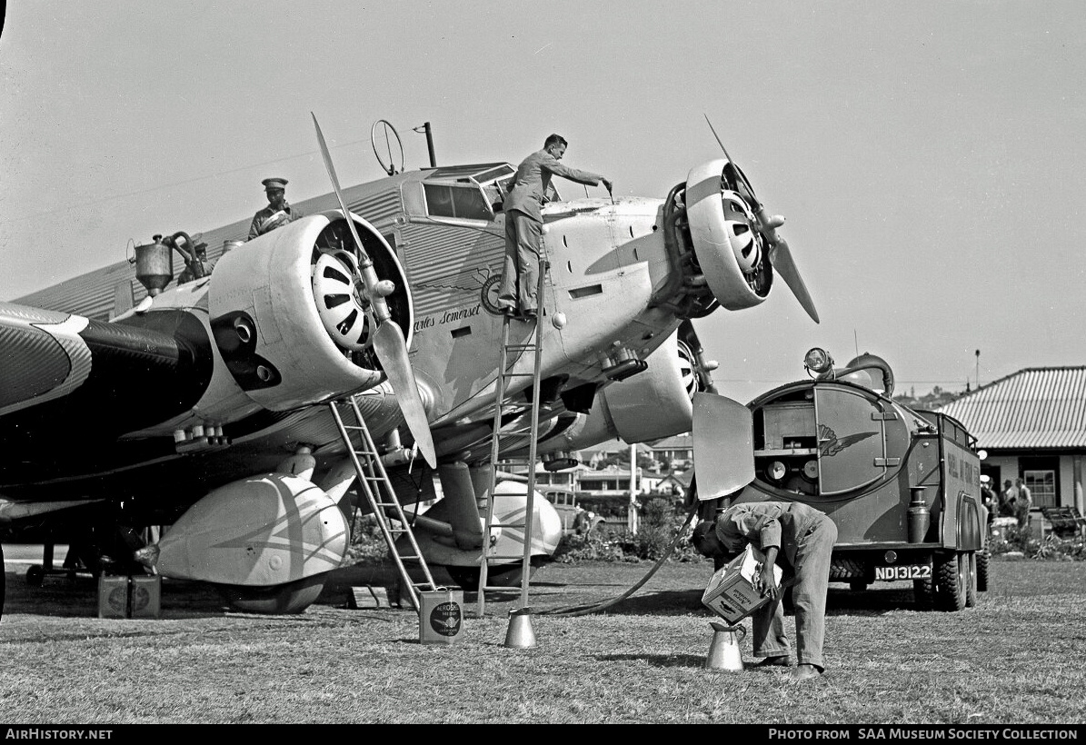 Aircraft Photo of ZS-AFB | Junkers Ju 52/3m | South African Airways | AirHistory.net #321524