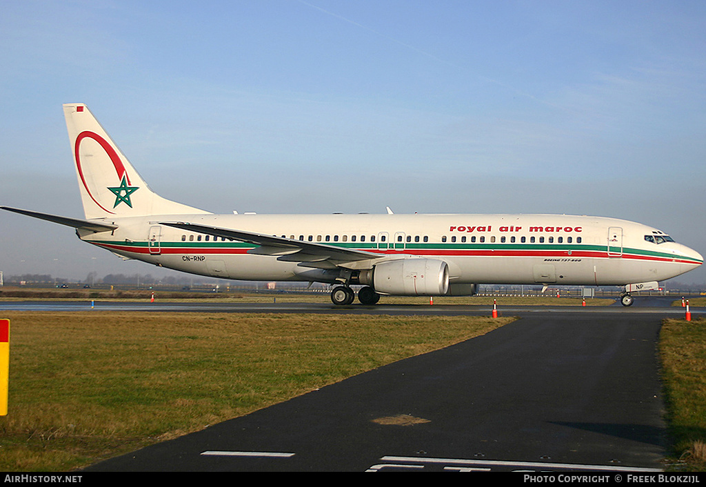 Aircraft Photo of CN-RNP | Boeing 737-8B6 | Royal Air Maroc - RAM | AirHistory.net #321653