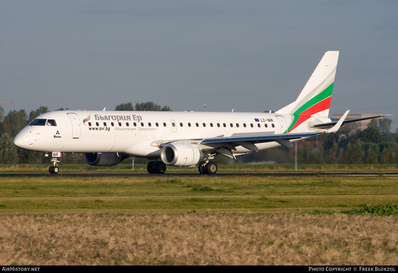 Aircraft Photo of LZ-VAR | Embraer 190STD (ERJ-190-100STD) | Bulgaria Air | AirHistory.net #321682