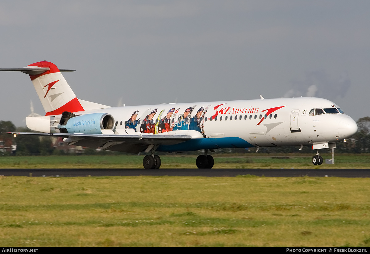 Aircraft Photo of OE-LVM | Fokker 100 (F28-0100) | Austrian Airlines | AirHistory.net #321735