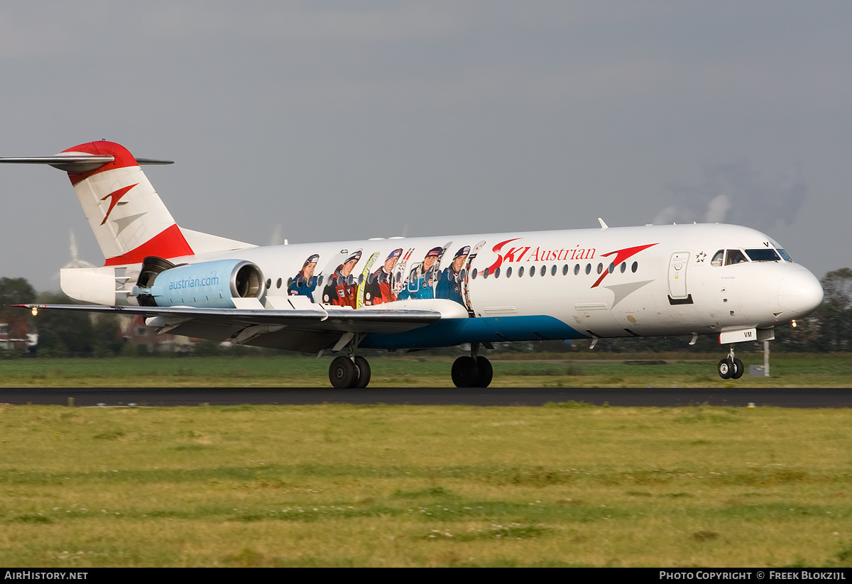 Aircraft Photo of OE-LVM | Fokker 100 (F28-0100) | Austrian Arrows | AirHistory.net #321735