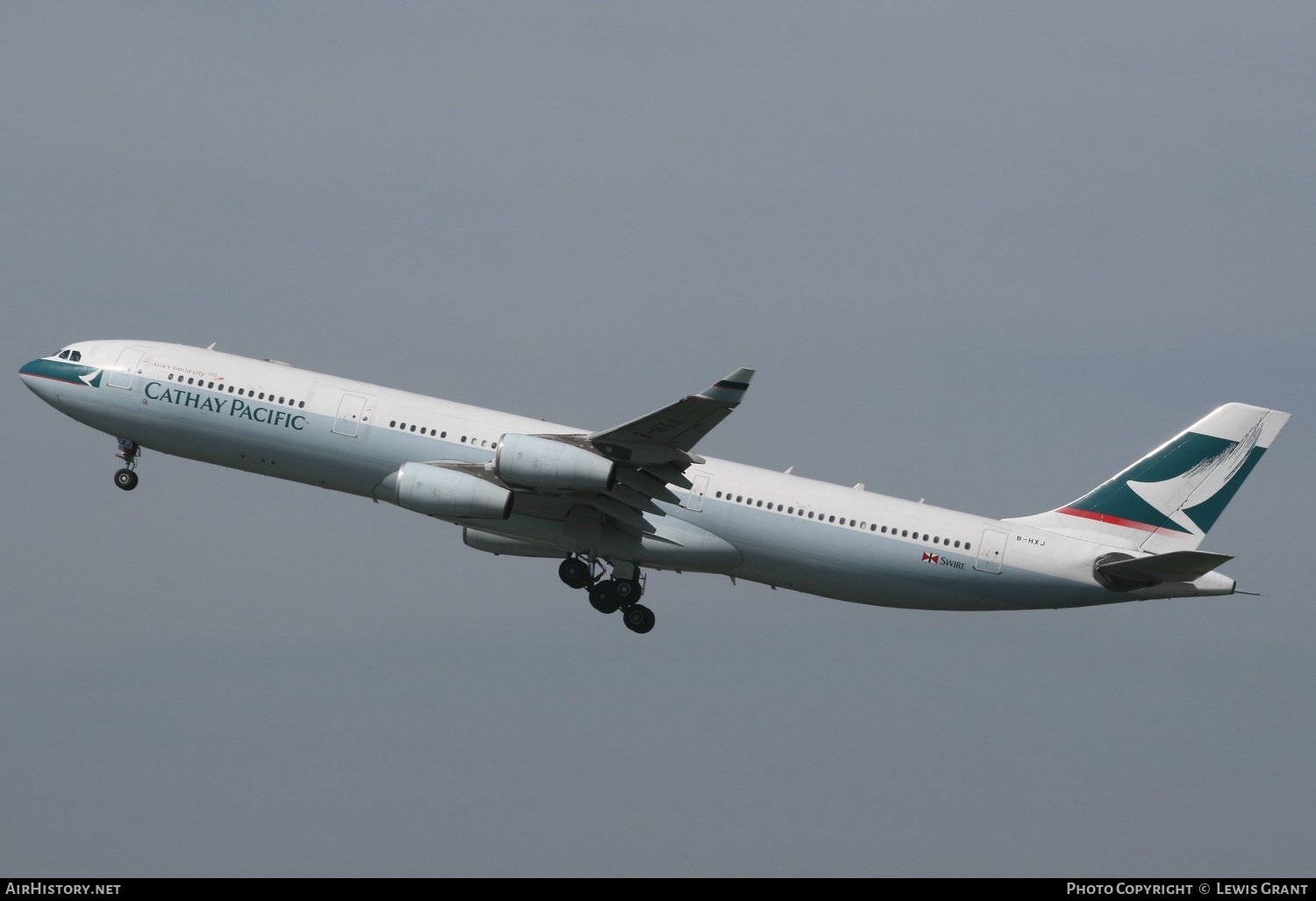 Aircraft Photo of B-HXJ | Airbus A340-313X | Cathay Pacific Airways | AirHistory.net #321767
