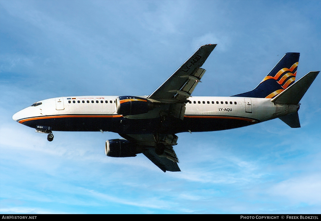 Aircraft Photo of LY-AQU | Boeing 737-322 | FlyLAL - Lithuanian Airlines | AirHistory.net #321830