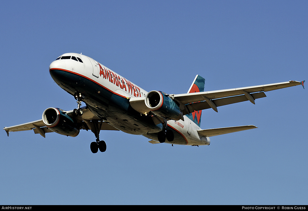 Aircraft Photo of N808AW | Airbus A319-132 | America West Airlines | AirHistory.net #321962