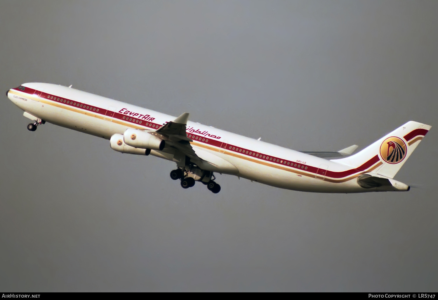 Aircraft Photo of A4O-LE | Airbus A340-312 | EgyptAir | AirHistory.net #321977