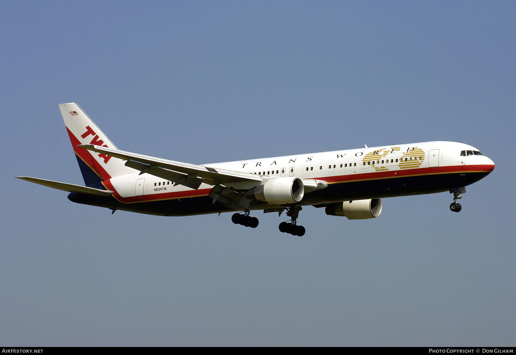 Aircraft Photo of N634TW | Boeing 767-3Q8/ER | Trans World Airlines - TWA | AirHistory.net #322046