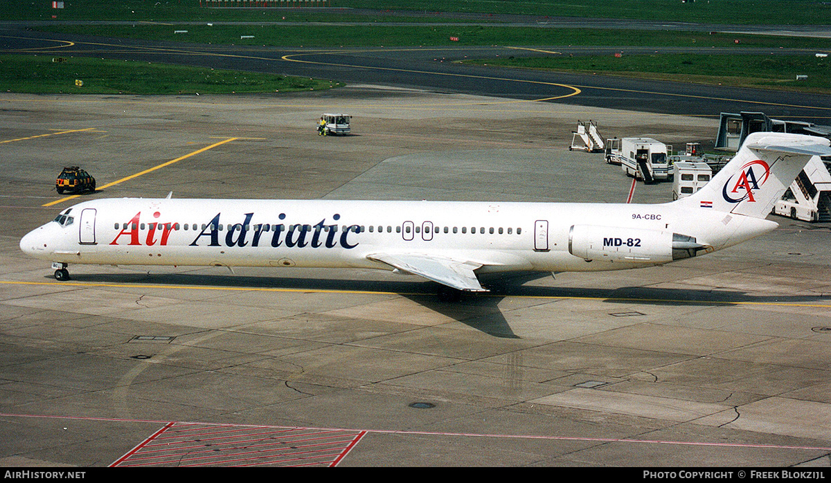 Aircraft Photo of 9A-CBC | McDonnell Douglas MD-82 (DC-9-82) | Air Adriatic | AirHistory.net #322149
