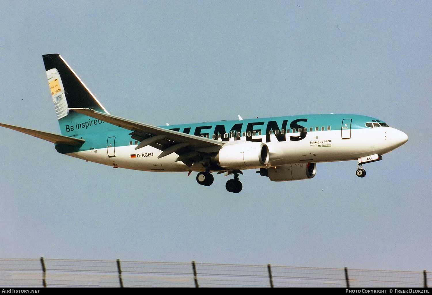 Aircraft Photo of D-AGEU | Boeing 737-75B | Germania | AirHistory.net #322153
