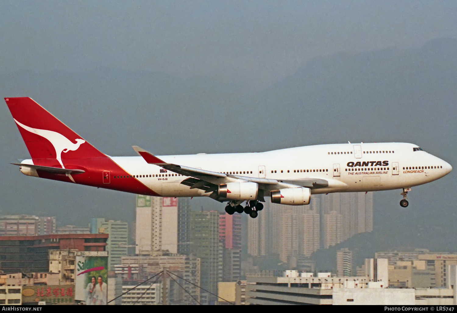 Aircraft Photo of VH-OJQ | Boeing 747-438 | Qantas | AirHistory.net #322161