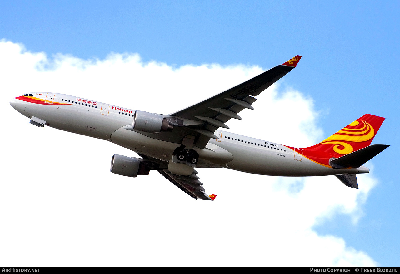 Aircraft Photo of B-6521 | Airbus A330-223 | Hainan Airlines | AirHistory.net #322165