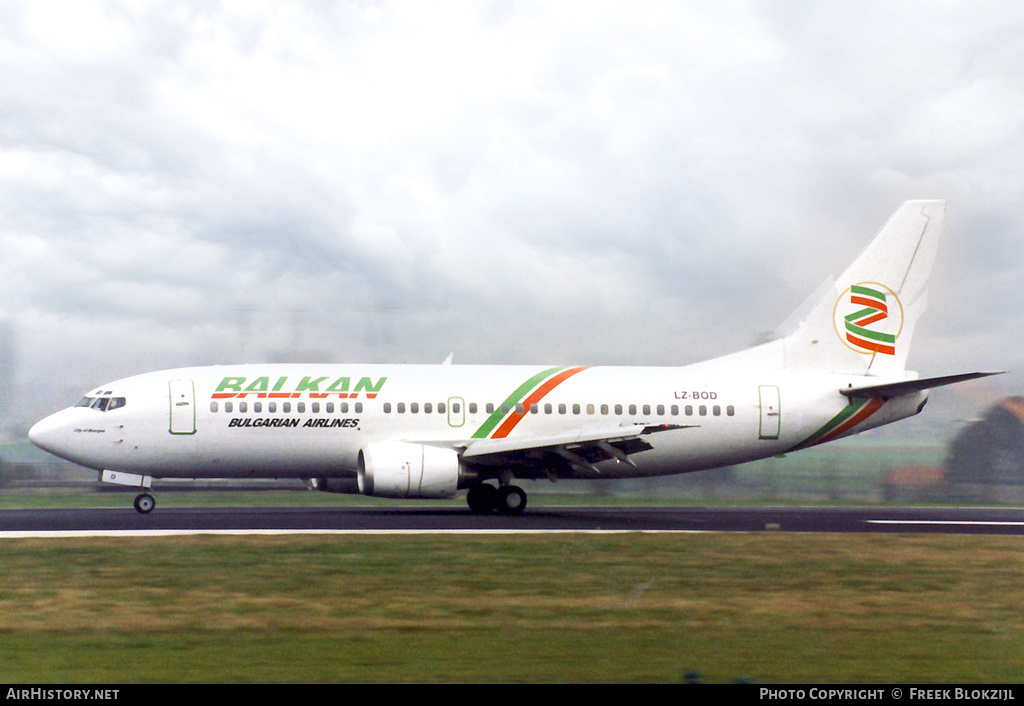 Aircraft Photo of LZ-BOD | Boeing 737-3Y0 | Balkan - Bulgarian Airlines | AirHistory.net #322168