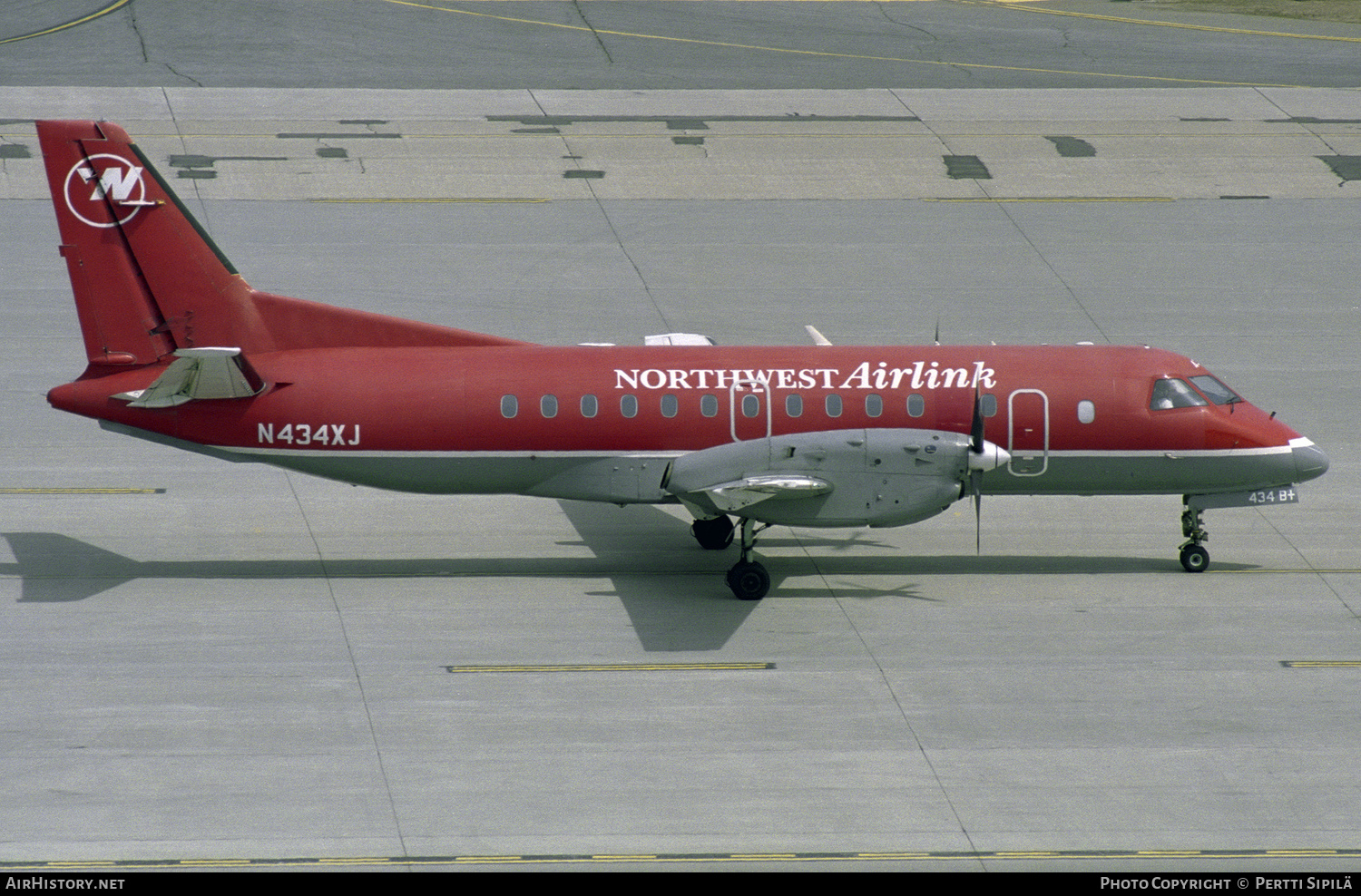 Aircraft Photo of N434XJ | Saab 340B/Plus | Northwest Airlink | AirHistory.net #322187