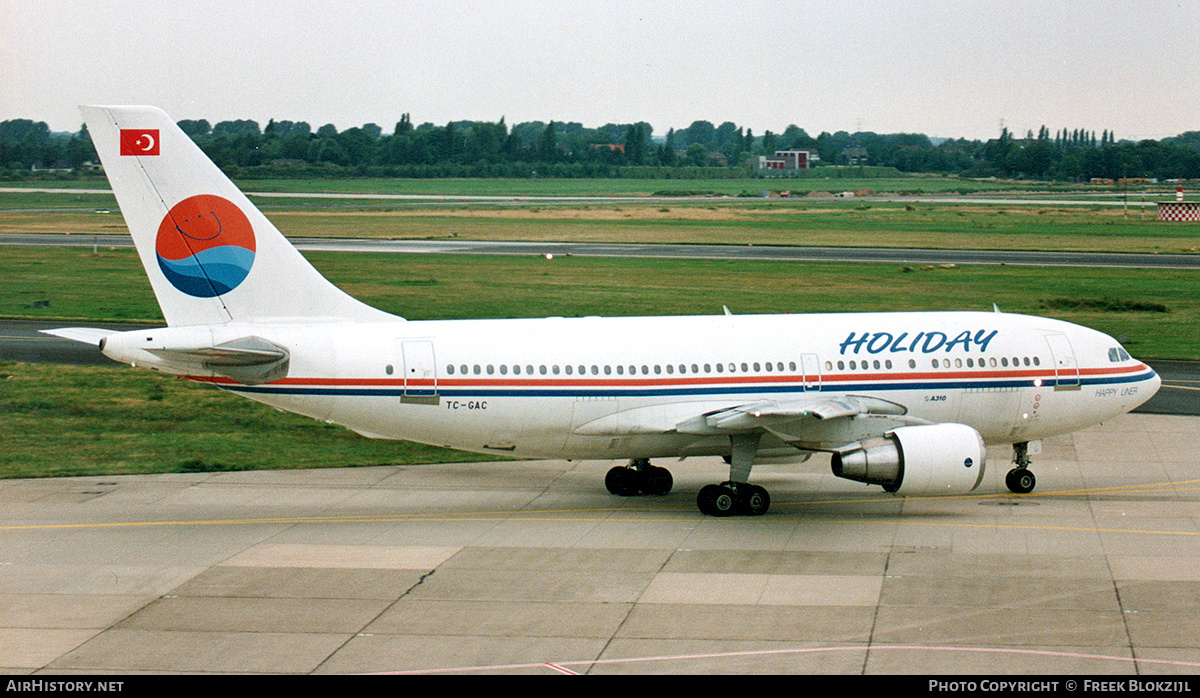 Aircraft Photo of TC-GAC | Airbus A310-222 | Holiday Airlines | AirHistory.net #322239