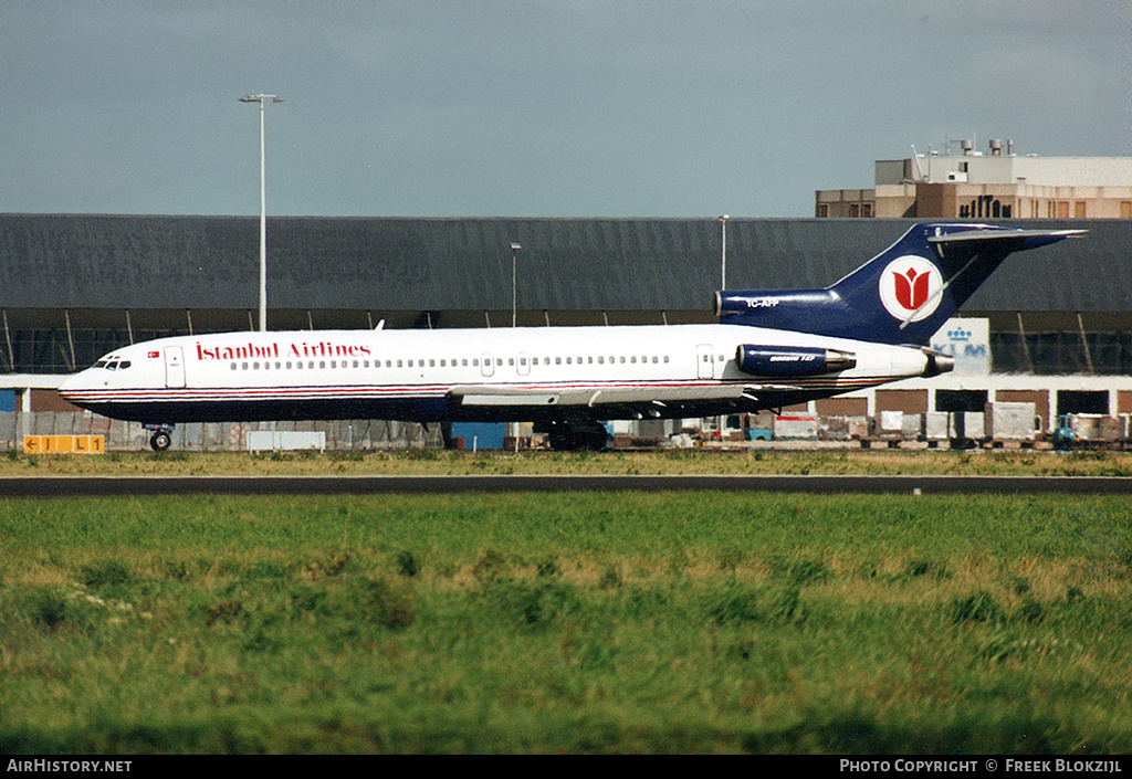 Aircraft Photo of TC-AFP | Boeing 727-230 | Istanbul Airlines | AirHistory.net #322246