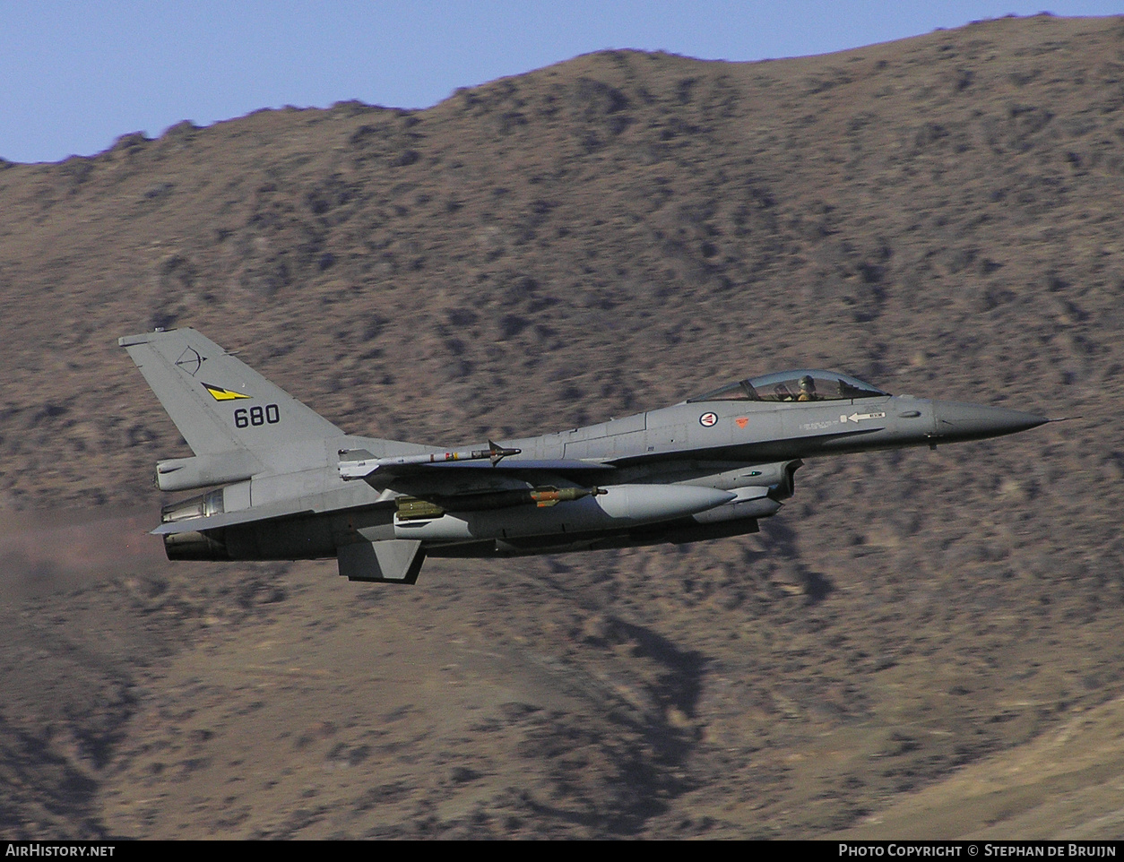 Aircraft Photo of 680 | General Dynamics F-16AM Fighting Falcon | Norway - Air Force | AirHistory.net #322247