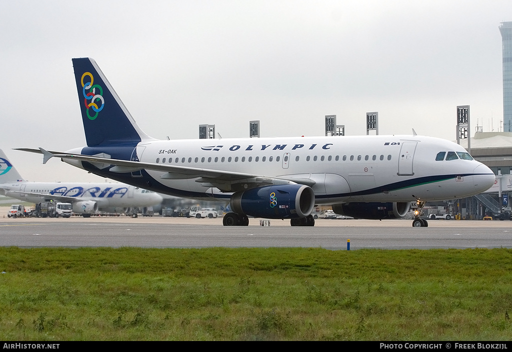 Aircraft Photo of SX-OAK | Airbus A319-132 | Olympic | AirHistory.net #322251