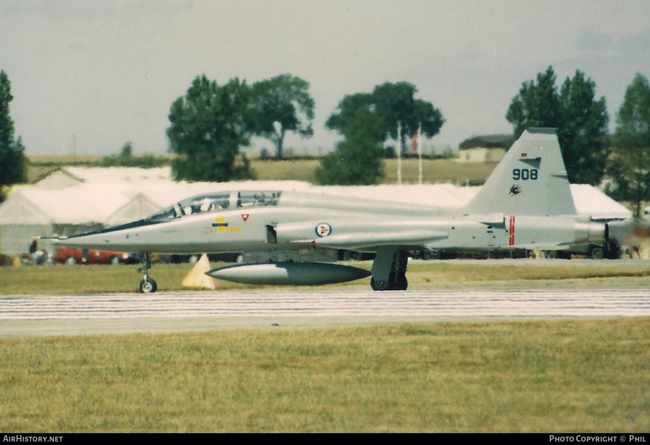 Aircraft Photo of 908 | Northrop F-5B Freedom Fighter | Norway - Air Force | AirHistory.net #322294