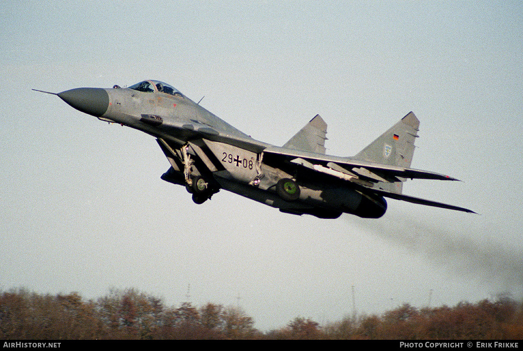 Aircraft Photo of 2908 | Mikoyan-Gurevich MiG-29G (9-12A) | Germany - Air Force | AirHistory.net #322309
